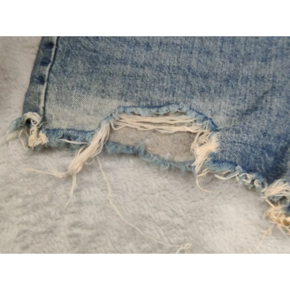 SONG Shorts Womens Size 11 Blue Distressed Denim Cutoffs Medium Rise Waist 30
